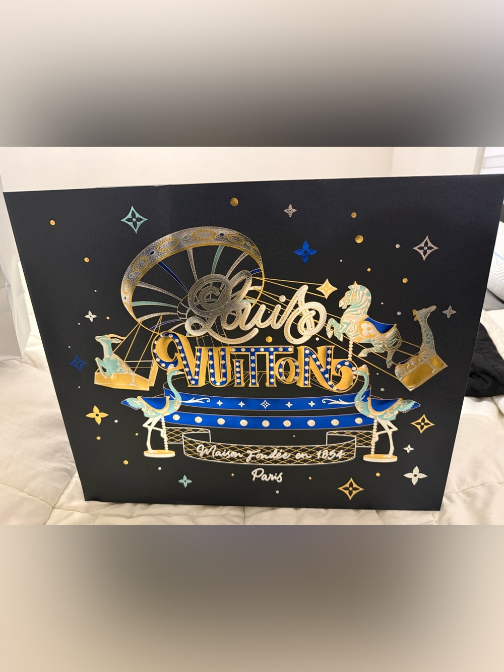 Authentic Louis Vuitton limited edition holiday gift bags